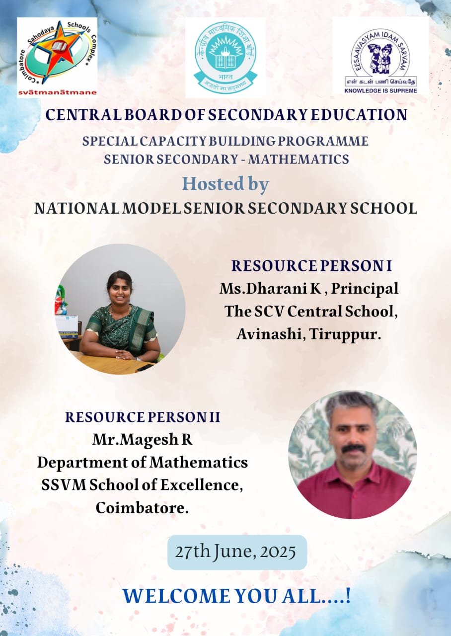 Special Capacity Building Programme &ndash; Senior Secondary Mathematics